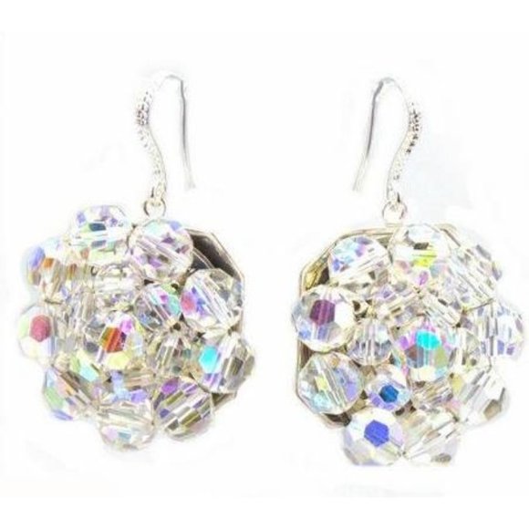 Sugar Gay Isber Swarovski Crystal Dangling Earrings Contemporary Jewelry - Picture 1 of 1